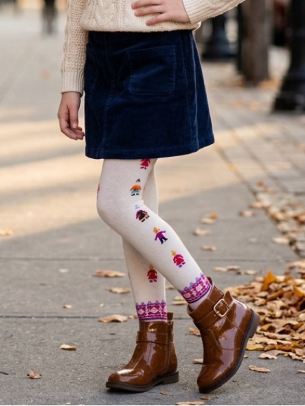 Vintage Gap Kids Nordic Winter Pattern Knit Tights